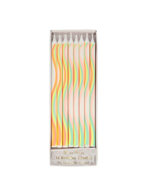 Tapered Rainbow Candles