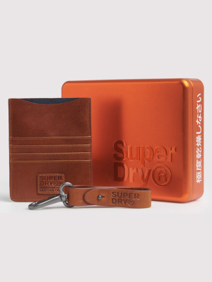Leather Travel Wallet Set
