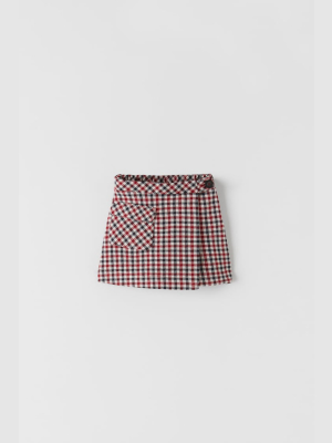 Plaid Skort