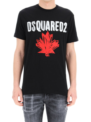 Dsquared2 Logo Print Crewneck T-shirt