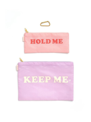 Hold Me Keep Me Carryall Duo - Purple & Pink