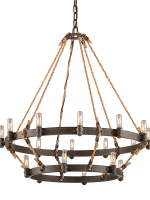 Pike Place 18lt Pendant 2 Tier Shipyard Bronze