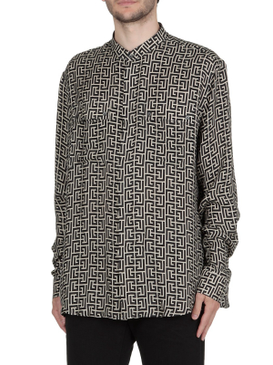 Balmain Monogram Print Shirt