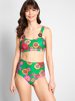 The Sara High-waisted Bikini Bottom