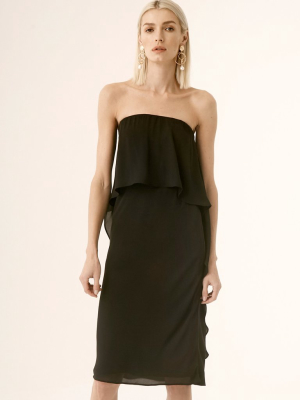 Layered Strapless Dress