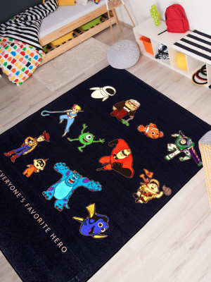 54"x78" Pixar Heroes Area Rug