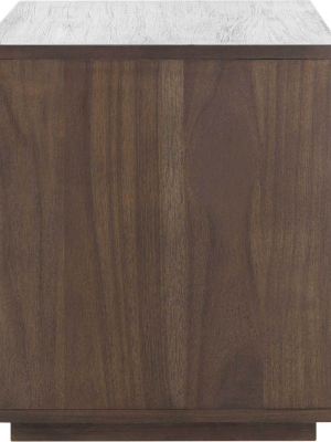 Magna 1 Drawer Nightstand Dark Chocolate