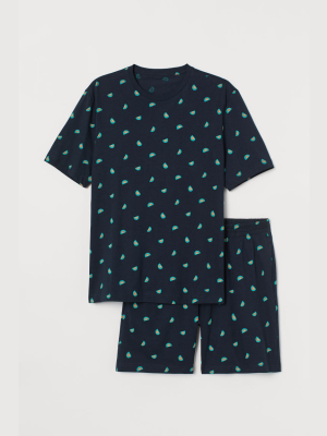 Pajama T-shirt And Shorts