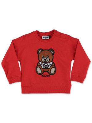 Moschino Kids Teddy Bear Embroidered Sweatshirt