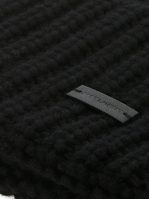 Saint Laurent Knitted Cuff Beanie