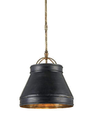 Lumley Black Pendant