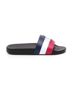 Moncler Jeanne Logo Embossed Slides