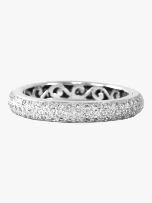 White Diamond Tyre Ring