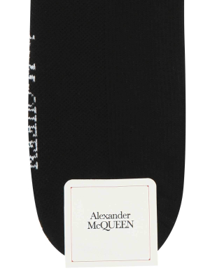 Alexander Mcqueen Logo Intarsia Socks