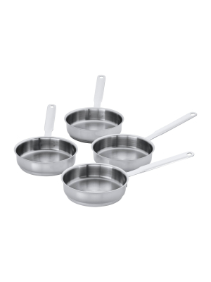 Demeyere Resto 4-pc Stainless Steel Mini Fry Pan Set