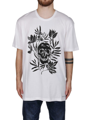 Alexander Mcqueen Skull Printed Crewneck T-shirt