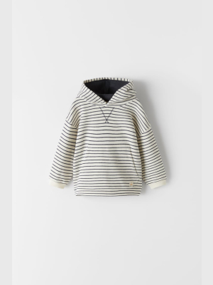 Striped Double-sided Sweatshirt