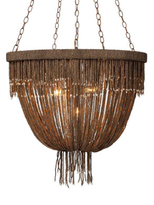 Carmen Chandelier Bronze Coco Beads