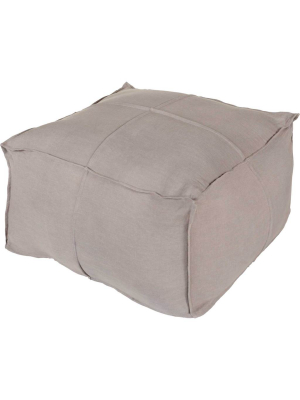 Solomon Pouf Medium Gray