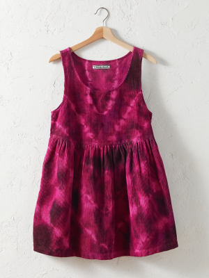 Kimchi Blue Tie-dye Corduroy Babydoll Dress