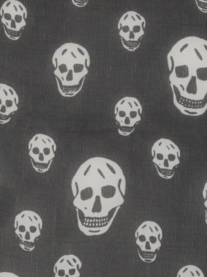 Alexander Mcqueen All-over Skull Print Scarf