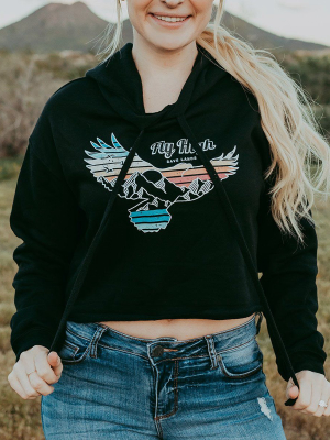 Fly High Crop Top Hoodie