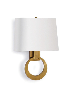 Engagement Sconce In Natural Brass