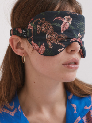Cotton Luxe Eye Mask Soleia Leopard Print Multi