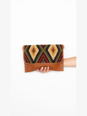 Ace Clutch - Tan/sierra Jean