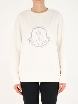 Moncler Maxi Embellished Logo Sweatshirt