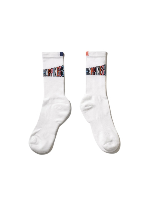 The Men's Happiness Sock - White