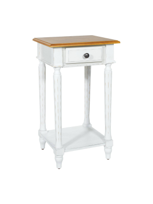 Medford Side Table Distressed White - Osp Home Furnishings