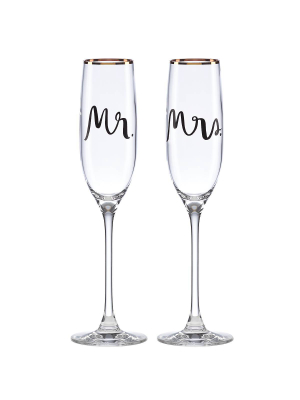 Bridal Party™ 2-piece Champagne Flute Set