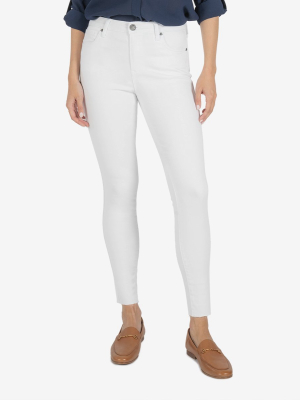 Connie High Rise Slim Fit Ankle Skinny (optic White)