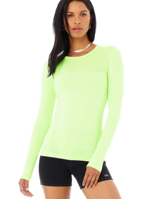 Seamless Essential Long Sleeve - Neon Lime