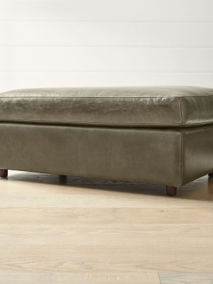 Barrett Leather Ottoman And A Half