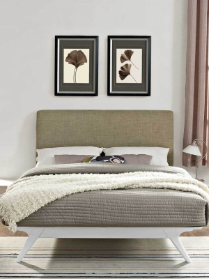 Thames Bed White/latte With Side Tables