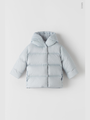 Wrap Front Down Puffer Coat