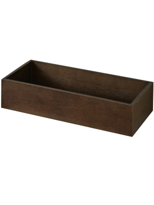 Lakeside Solid Wooden Toilet Tank Topper Tray - Bathroom Convenience Accent