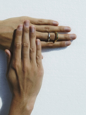 Surma Ring In Yellow Vermeil And Silver