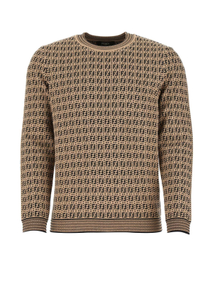 Fendi Ff Motif Knitted Jumper