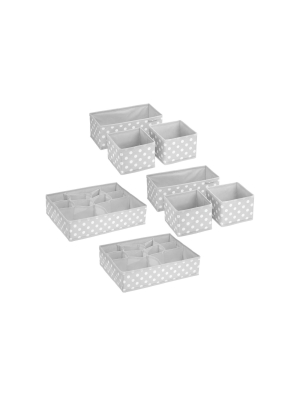 Mdesign Fabric Drawer And Closet Storage Organizer, Set Of 8