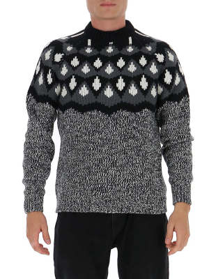 Prada Intarsia Knitted Sweater