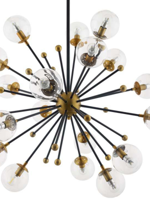 Connie Clear Glass And Brass Ceiling Light Pendant Chandelier