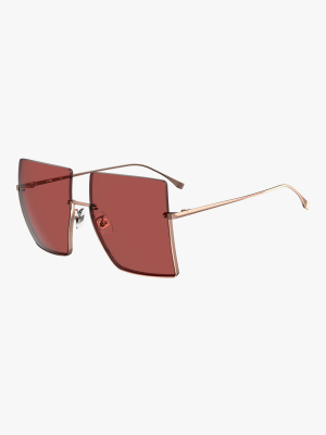 Oversized Frameless Sunglasses