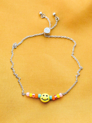 Happy Face Slider Bracelet