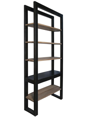 Noir Winston Black Bookcase