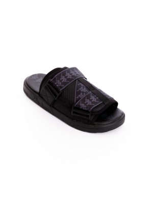 222 Banda Mitel 1 Sandals - Black Grey Dk