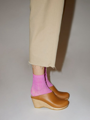 No.6 New School Clog On Wedge In Palomino