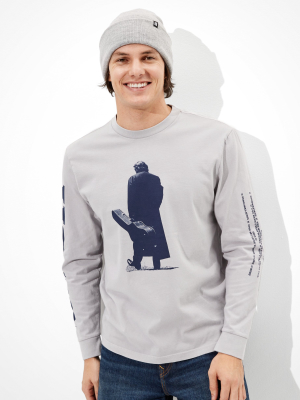 Tailgate Men's Johnny Cash Long Sleeve Graphic T-shirt